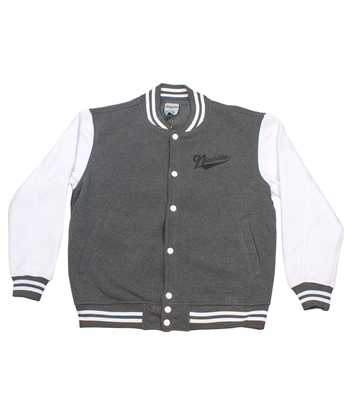 60/40 varsity jacket with NICERIDE&