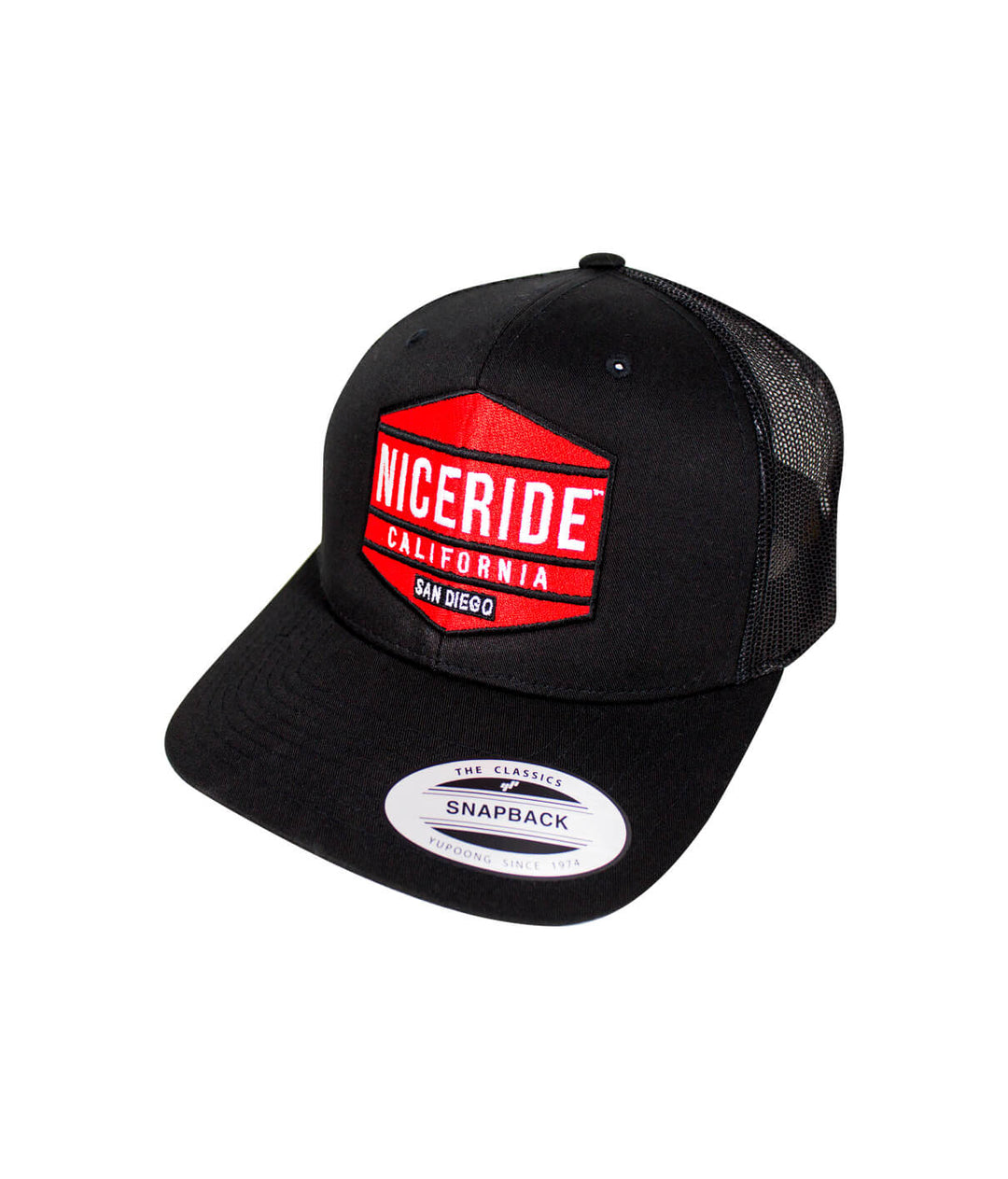 Good Times Retro Trucker Hat with NICERIDE design, classic baseball cap style, perfect for every casual outfit.