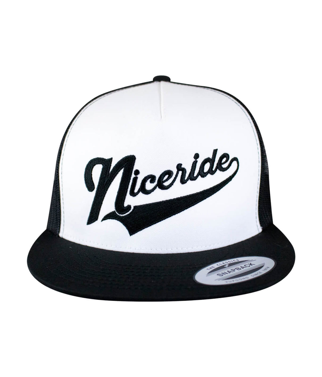 Play Ball Trucker Baseball Cap with NICERIDE embroidered design, a stylish hat for any baseball fan.