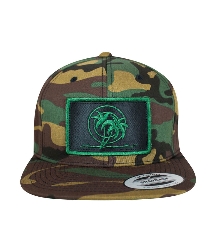 Jungle Fever snapback hat in camouflage with NICERIDE&
