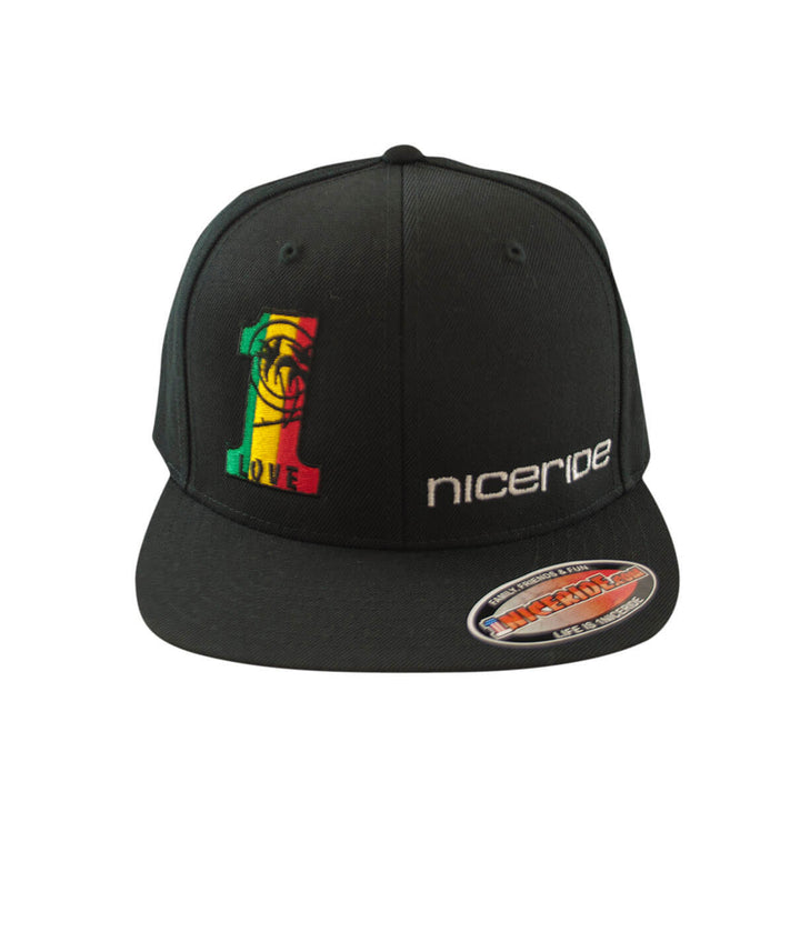 Love Tower Snapback hat featuring embroidered &