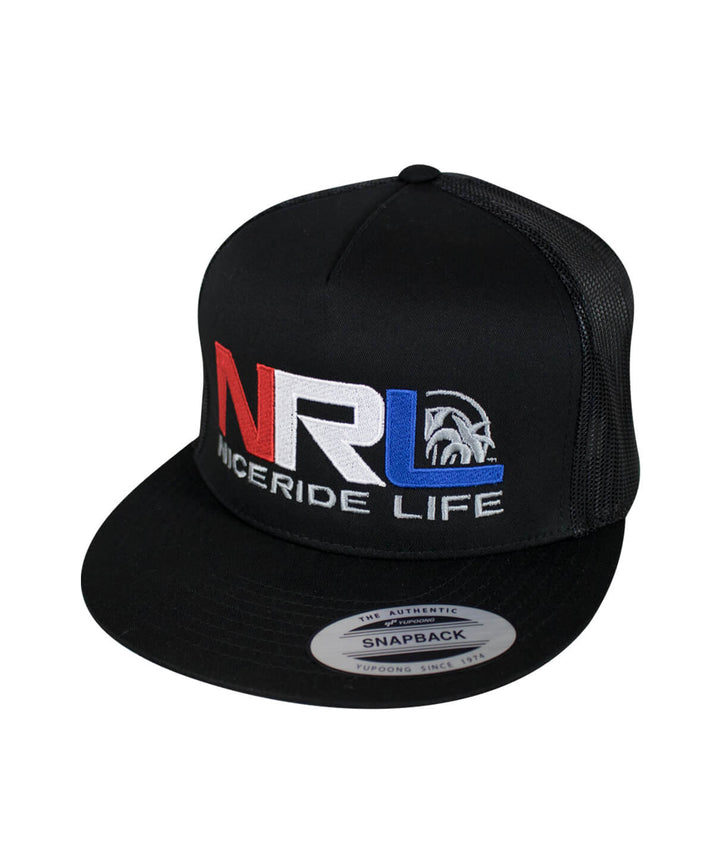 Bulls Eye Trucker Hat featuring NICERIDE&