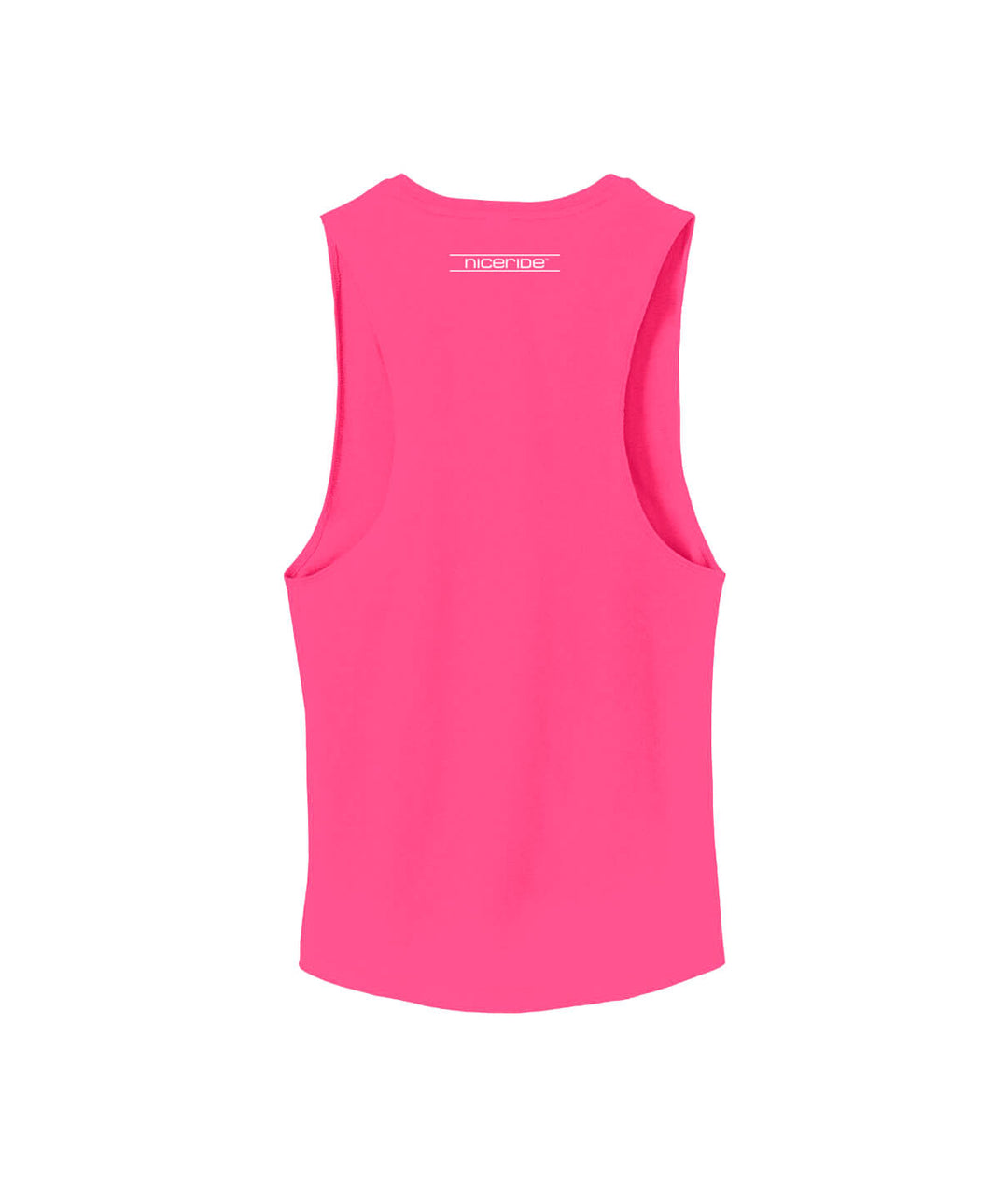 Back view of pink District 100% cotton women&