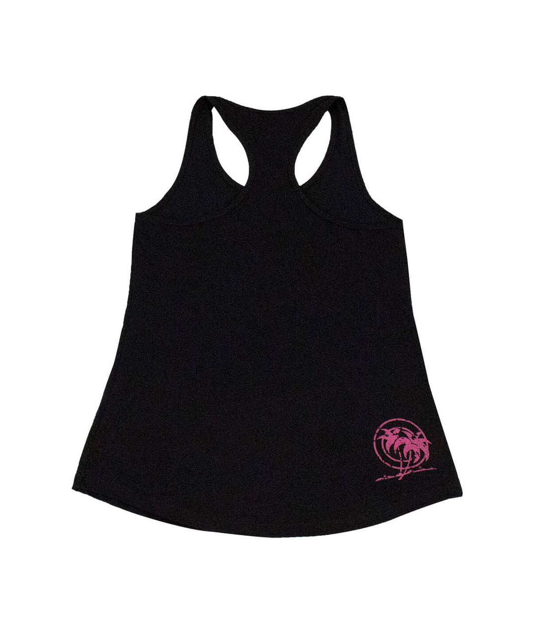 Venice black tank top with NICERIDE palm logo at the rear, perfect for a casual and comfortable look.