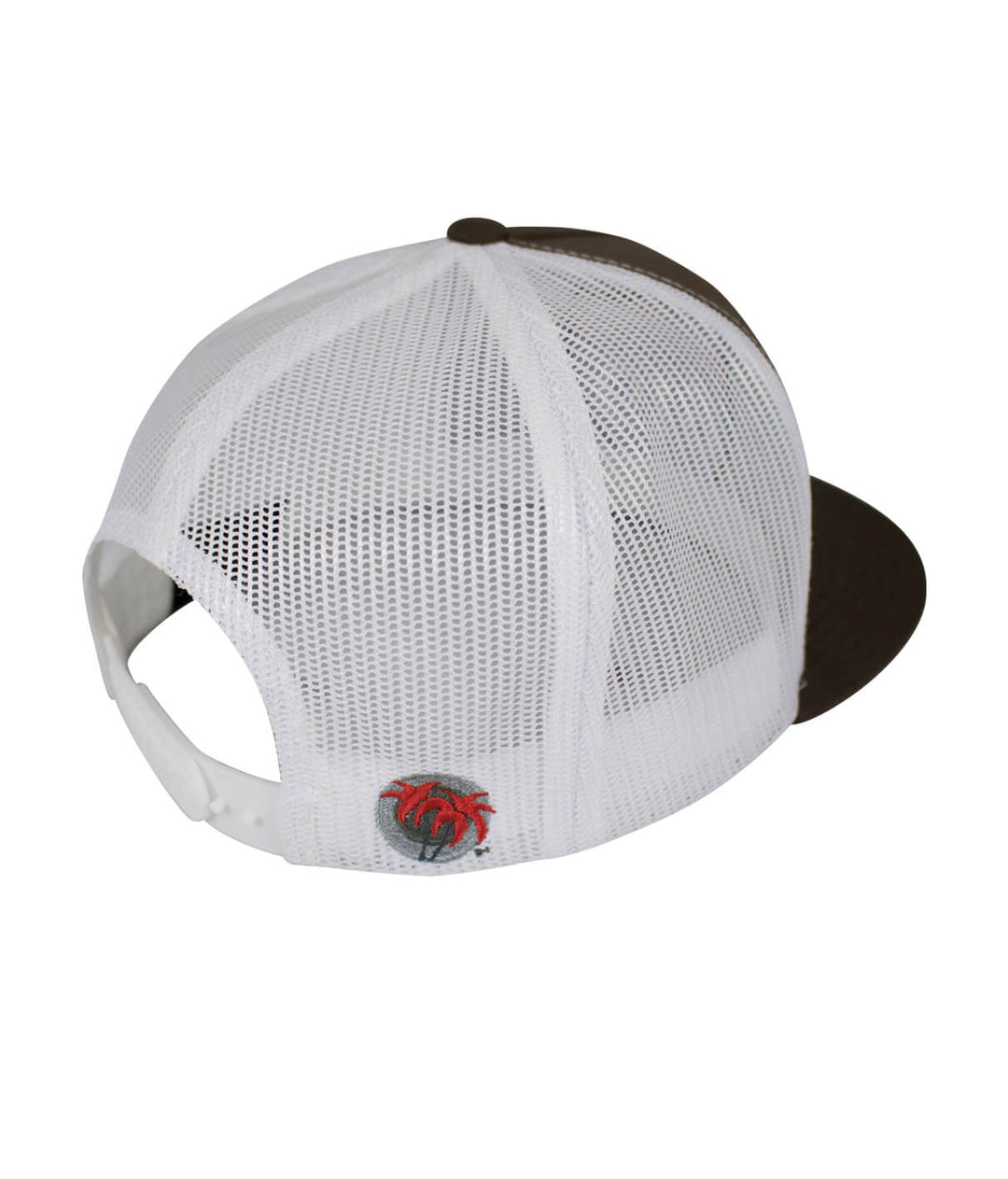 Back view of Interstate 619 trucker hat featuring mesh design and embroidered logo, ideal style for any hat lover.