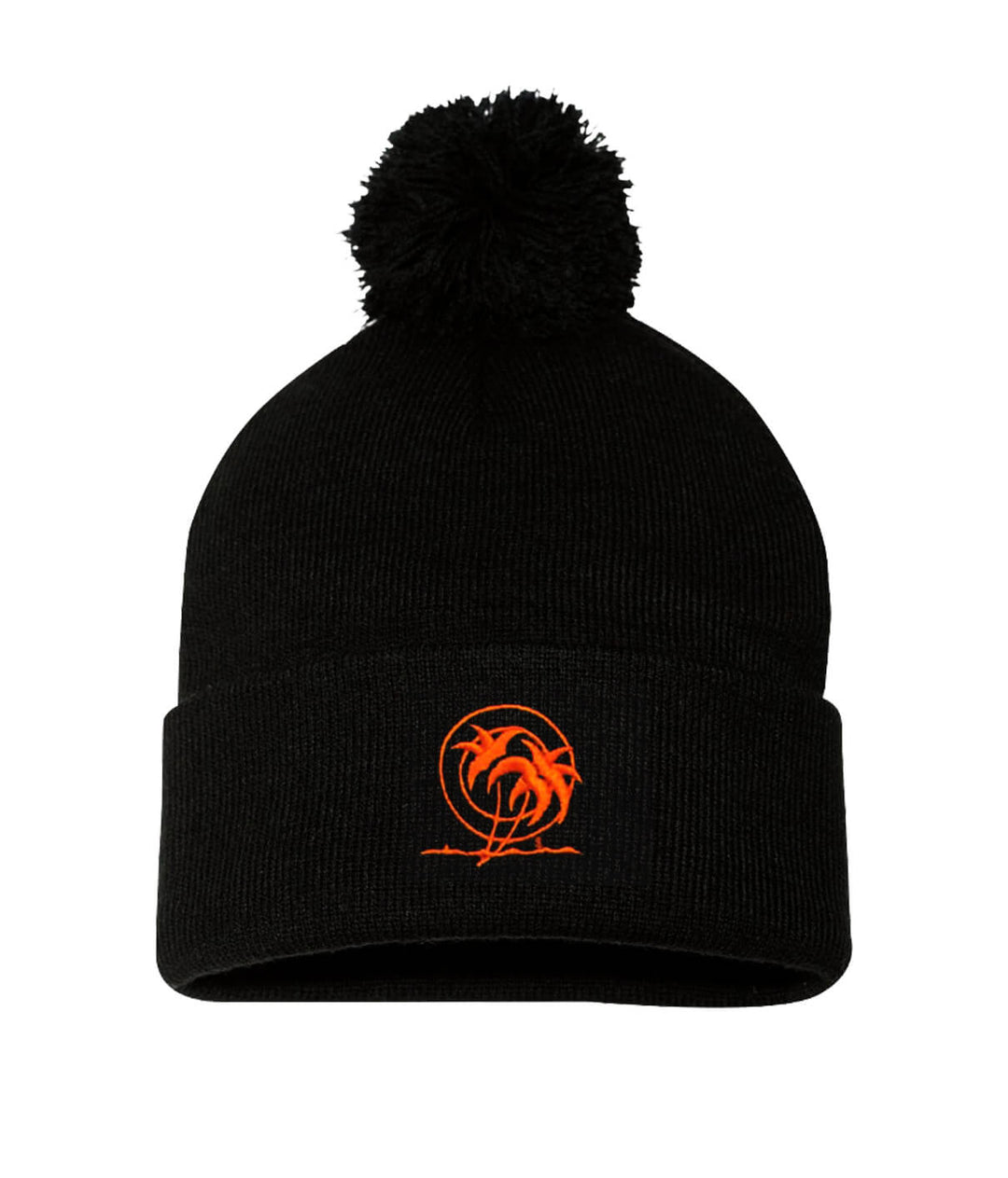 Classic Palm Stencil puff beanie featuring NICERIDE&