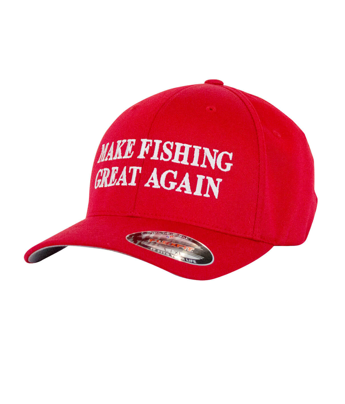 Red Make Fishing Great Again Classic Flexfit Hats | NICERIDE S/M