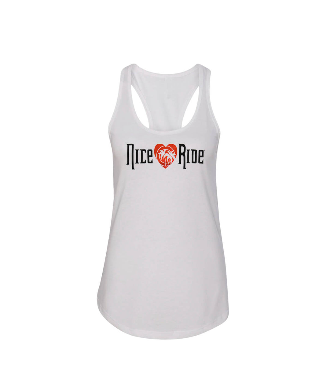 Romance - Next Level Tank Top for Women featuring NICERIDE design in white, comfortable fitted tank top.