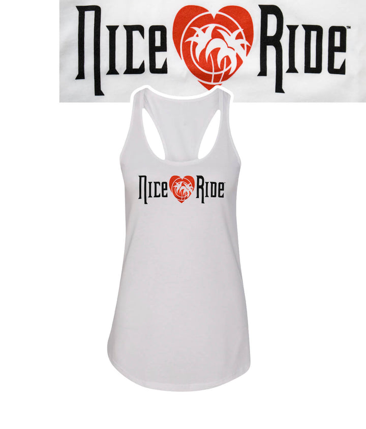 Romance - Next Level Tank Top for Women, featuring NICERIDE logo and design, perfect for indoor or outdoor wear.