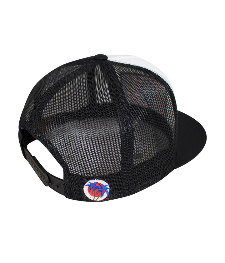 Tennessee Flag Trucker Hat showcasing the back design with NICERIDE logo and mesh panel for ventilation.