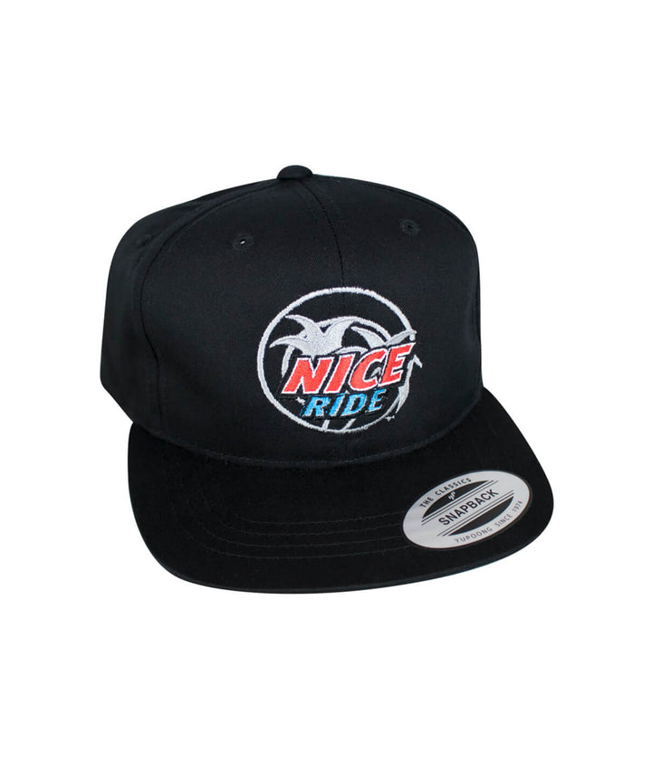 Choo Choo Youth Hat featuring NICERIDE logo, a classic snapback hat designed for kids.