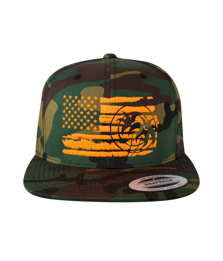 "Strong Faded" Snapback Flag Hat
