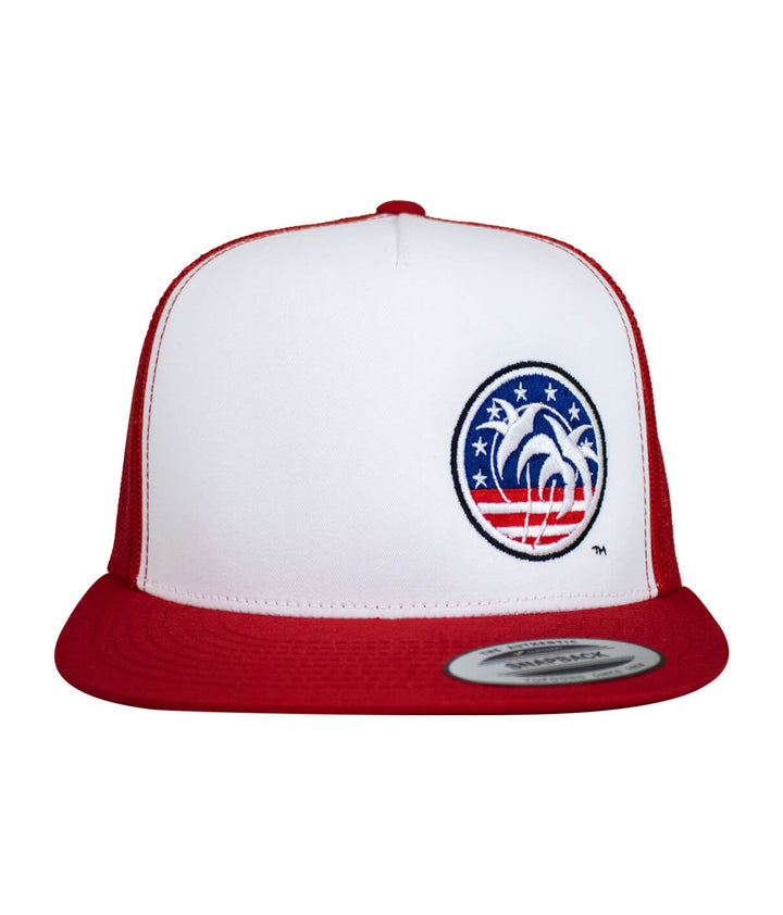 Spirit of 76-LP Trucker Hat featuring embroidered design on a classic snapback style cap.
