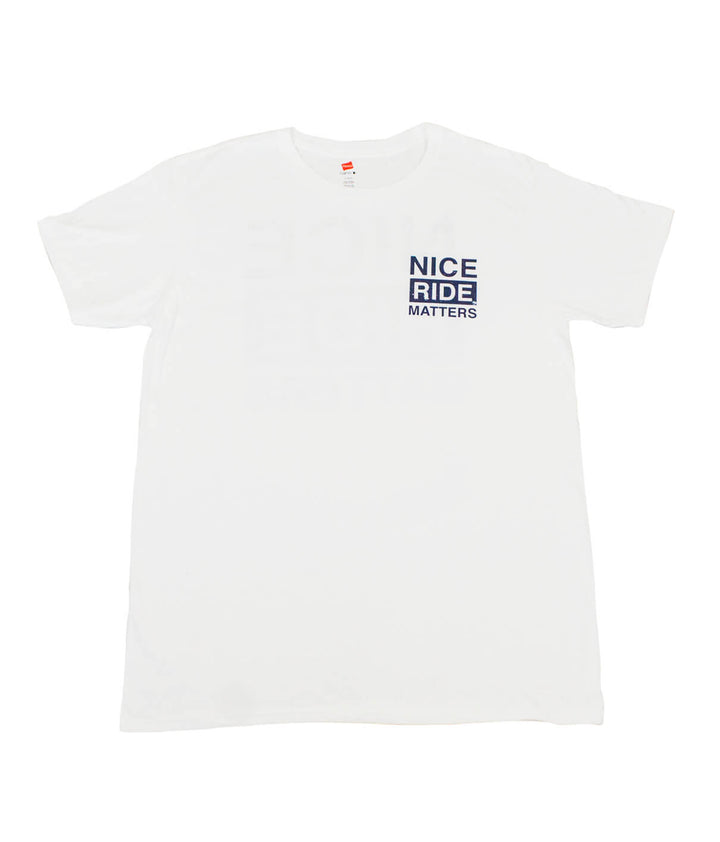 Niceride Matters - White Hanes Men&