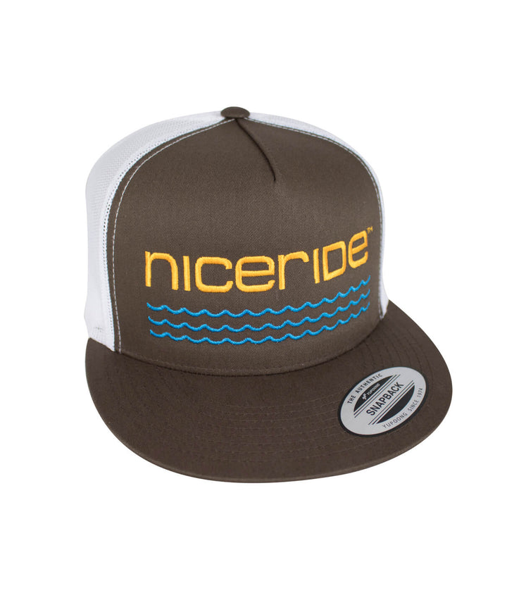 On The Water - Center Trucker Baseball Cap with Nicely designed embroidery for a stylish hat.