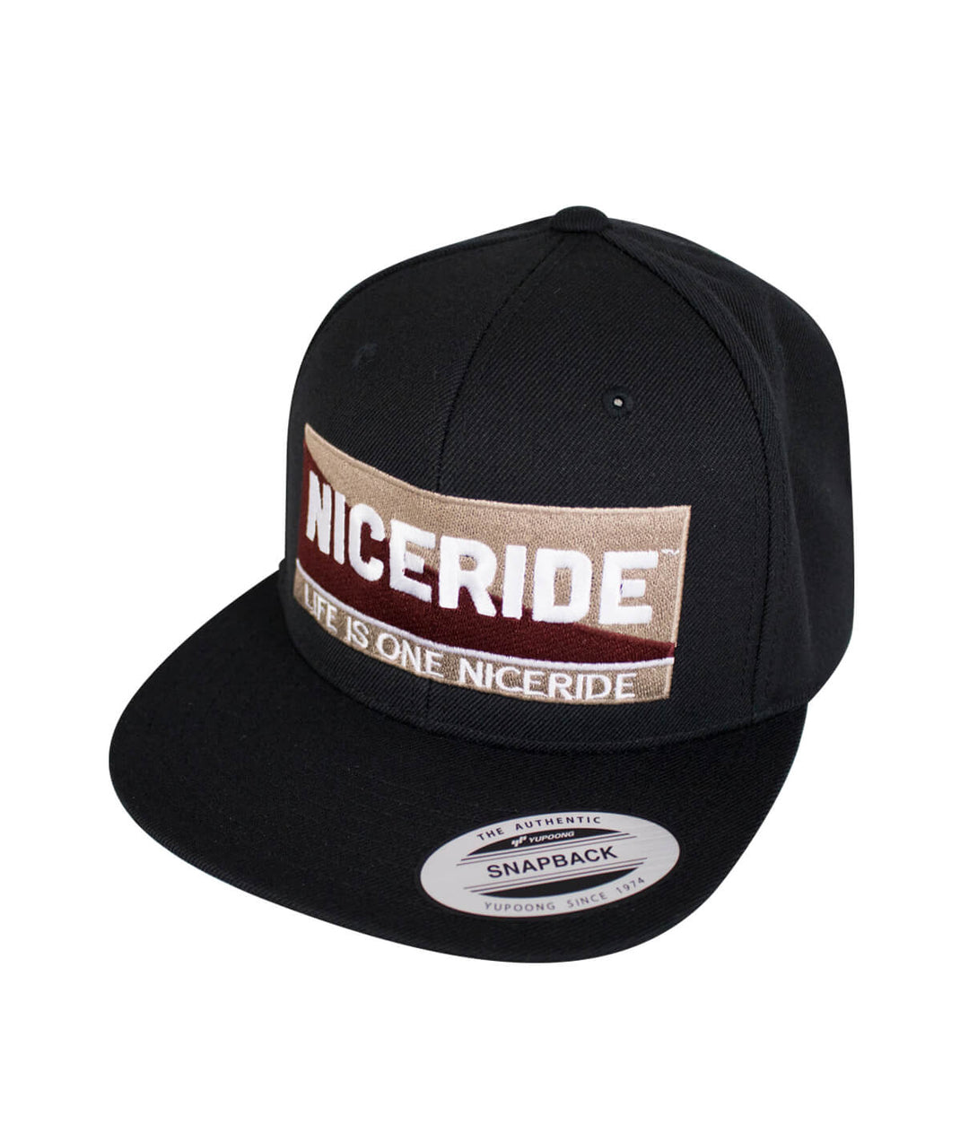 Horizon Snapback Hat by NICERIDE featuring embroidered logo, perfect hat for style and comfort.