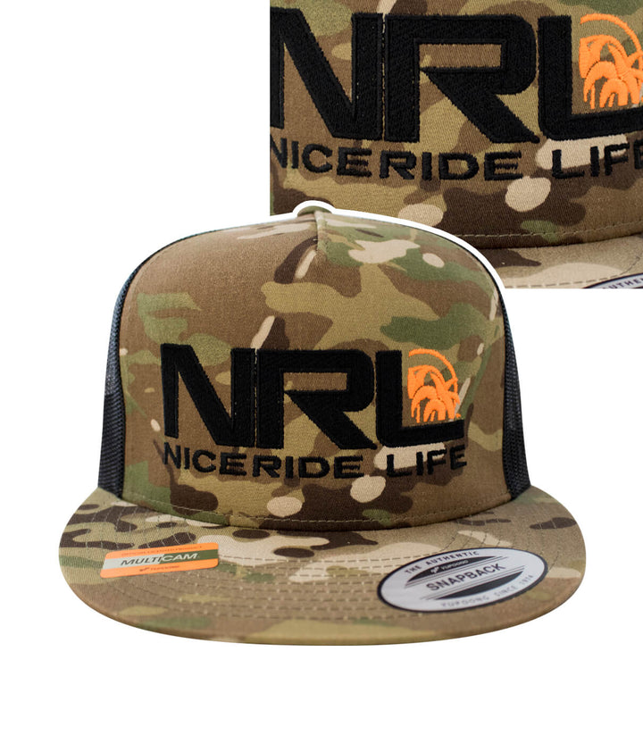 Bulls Eye Trucker Hat featuring NICERIDE&