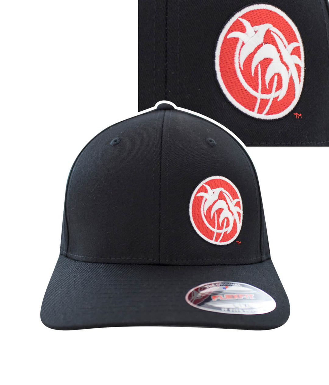 Classic Flexfit hat featuring NICERIDE's Rojo Palm design embroidered on the front.