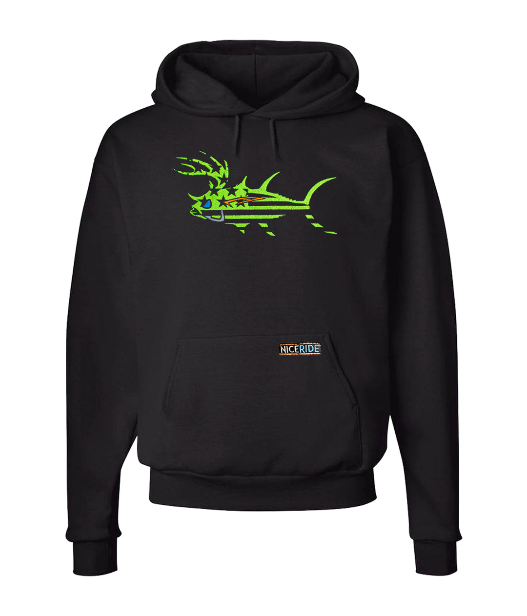 "Buck-Eye Faded Glory" Black or Green Pullover Hoodie For Men And Women