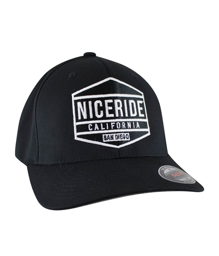 Good Times Classic Flexfit baseball cap with NICERIDE logo, a stylish hat for casual wear.