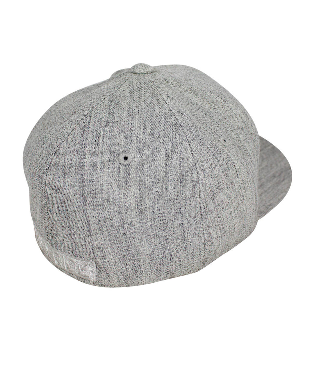 Back view of the Tone Classic Flexfit Hat showing the textured grey fabric and embroidery.
