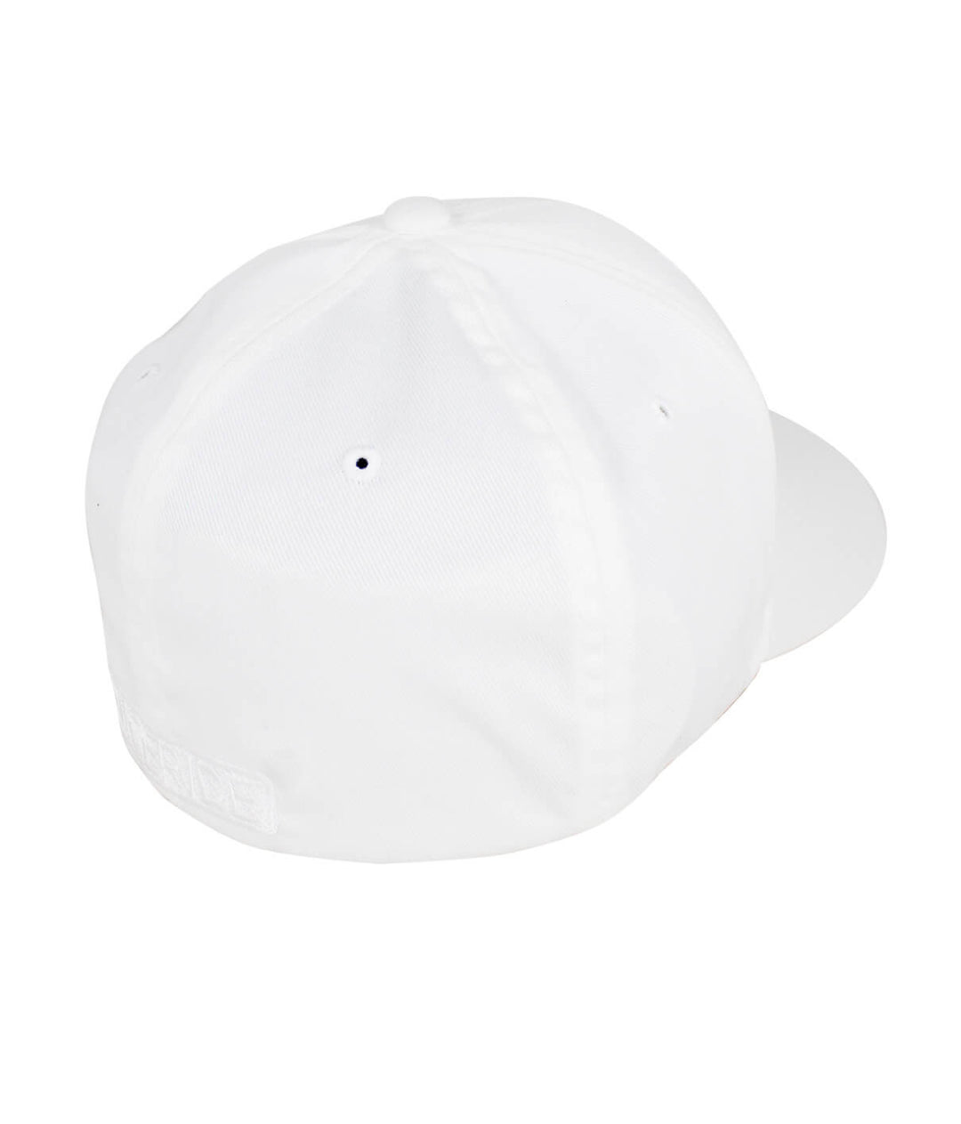Back view of the Tone Classic Flexfit Hat showcasing white fabric and NICERIDE embroidery.