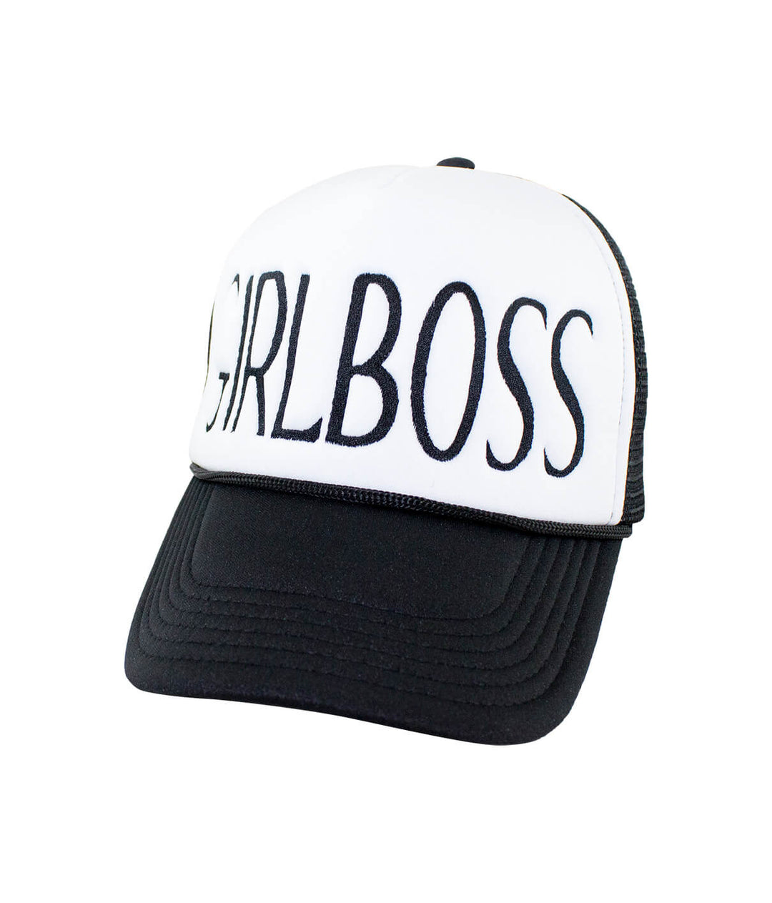 Girl Boss Foam Trucker Hat with embroidered &