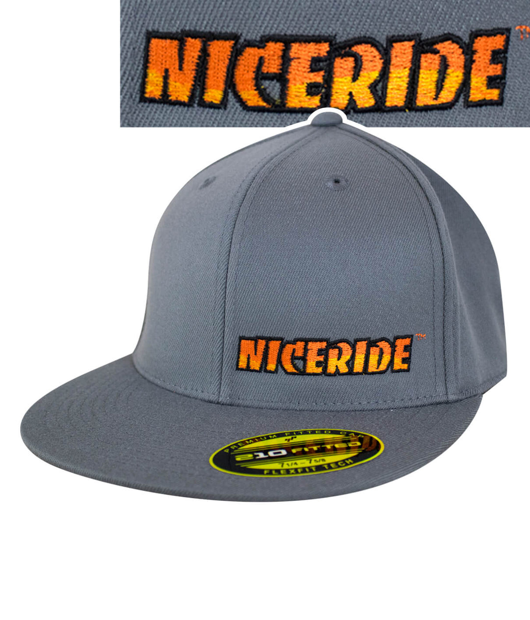 Classic NICERIDE 210F fitted hat featuring NICERIDE logo on front, perfect hat for style and comfort.