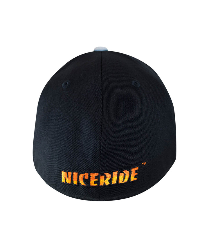 Back view of the NICERIDE Classic Palm 210F fitted hat showcasing the logo embroidered on the rear.