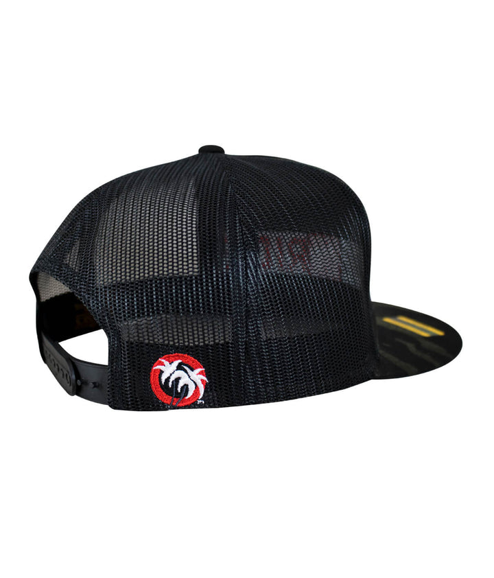 Back view of the Out Front Multicamo Trucker Hat featuring NICERIDE&