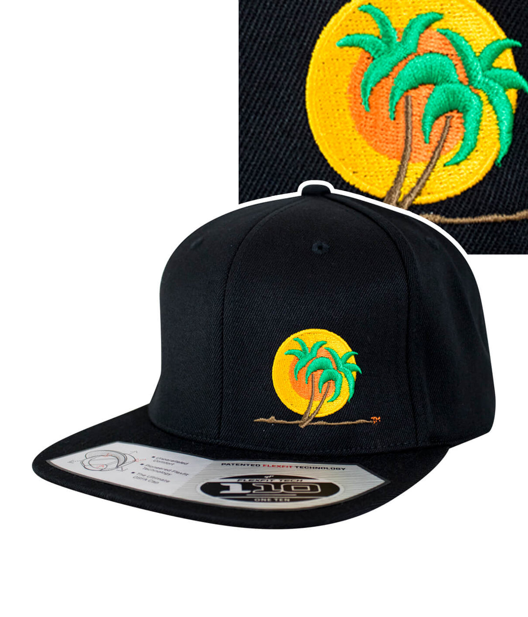 Classic Palm 110F Snapback hat featuring an embroidered palm logo on the front and NICERIDE branding on the back.