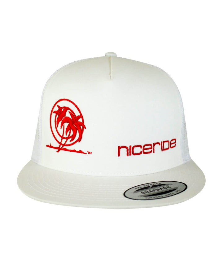 Palm Tower Trucker Hat featuring NICERIDE&