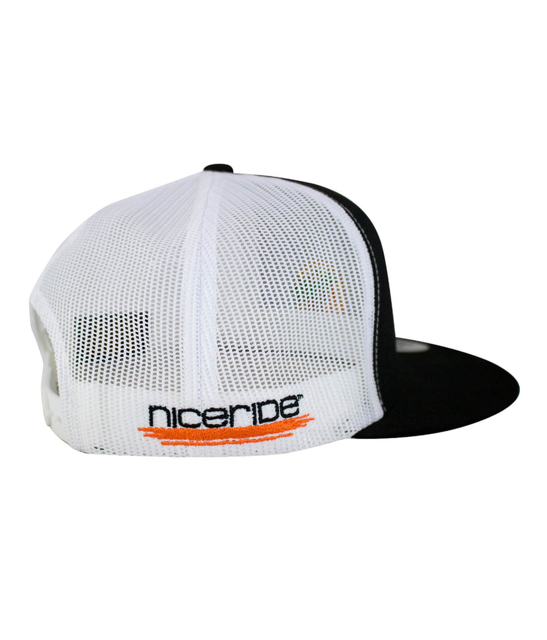 The Cledus - Palm Trucker Hat showing NICERIDE logo on the back side, perfect summer hat.