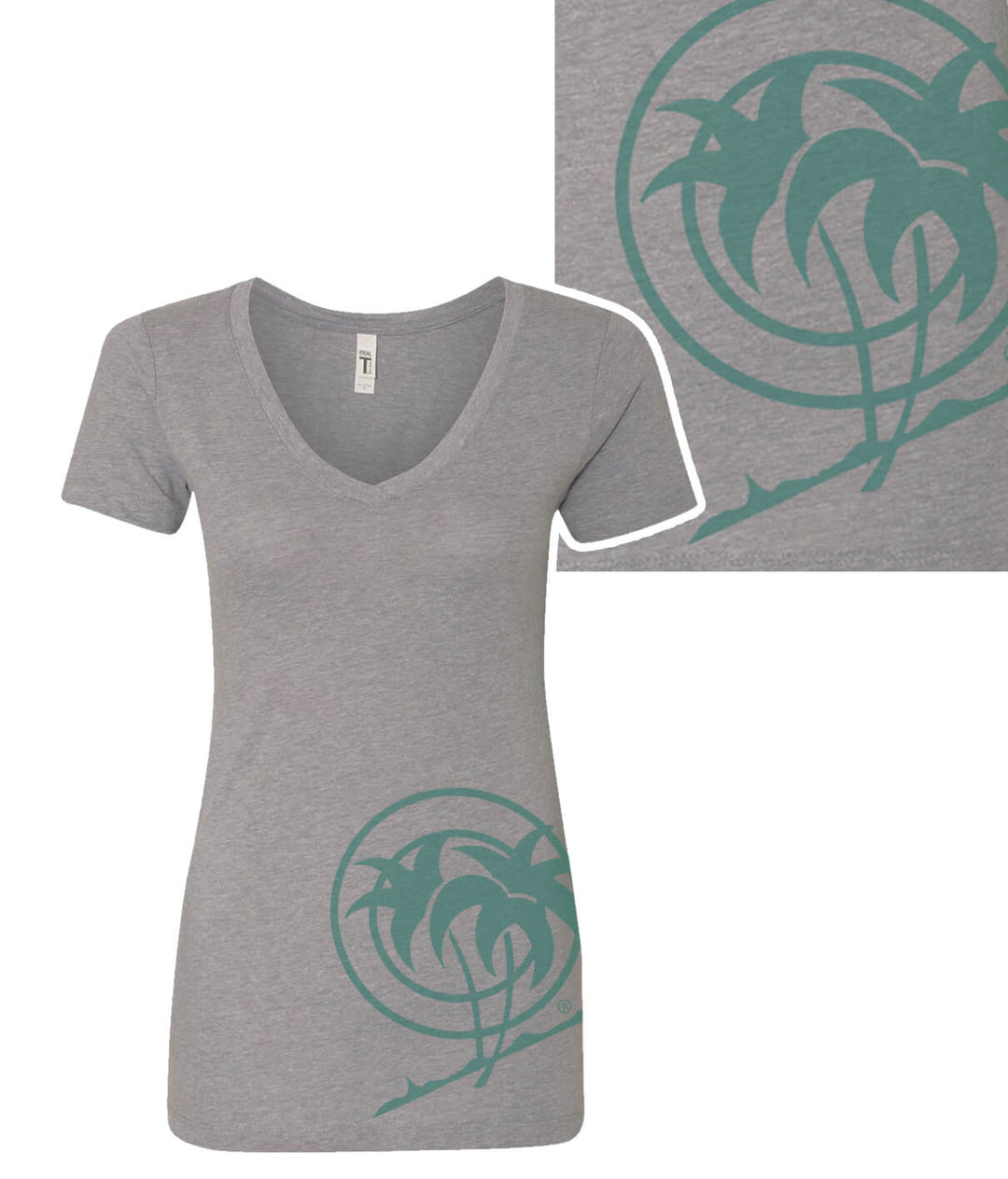 The Palm - Gray Next Level Women&