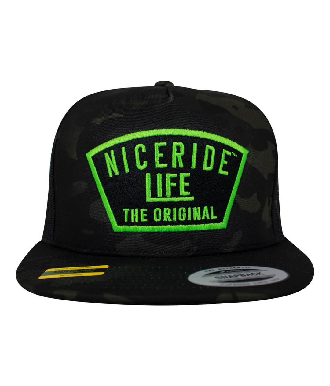 Grinder Trucker Hat featuring NICERIDE&