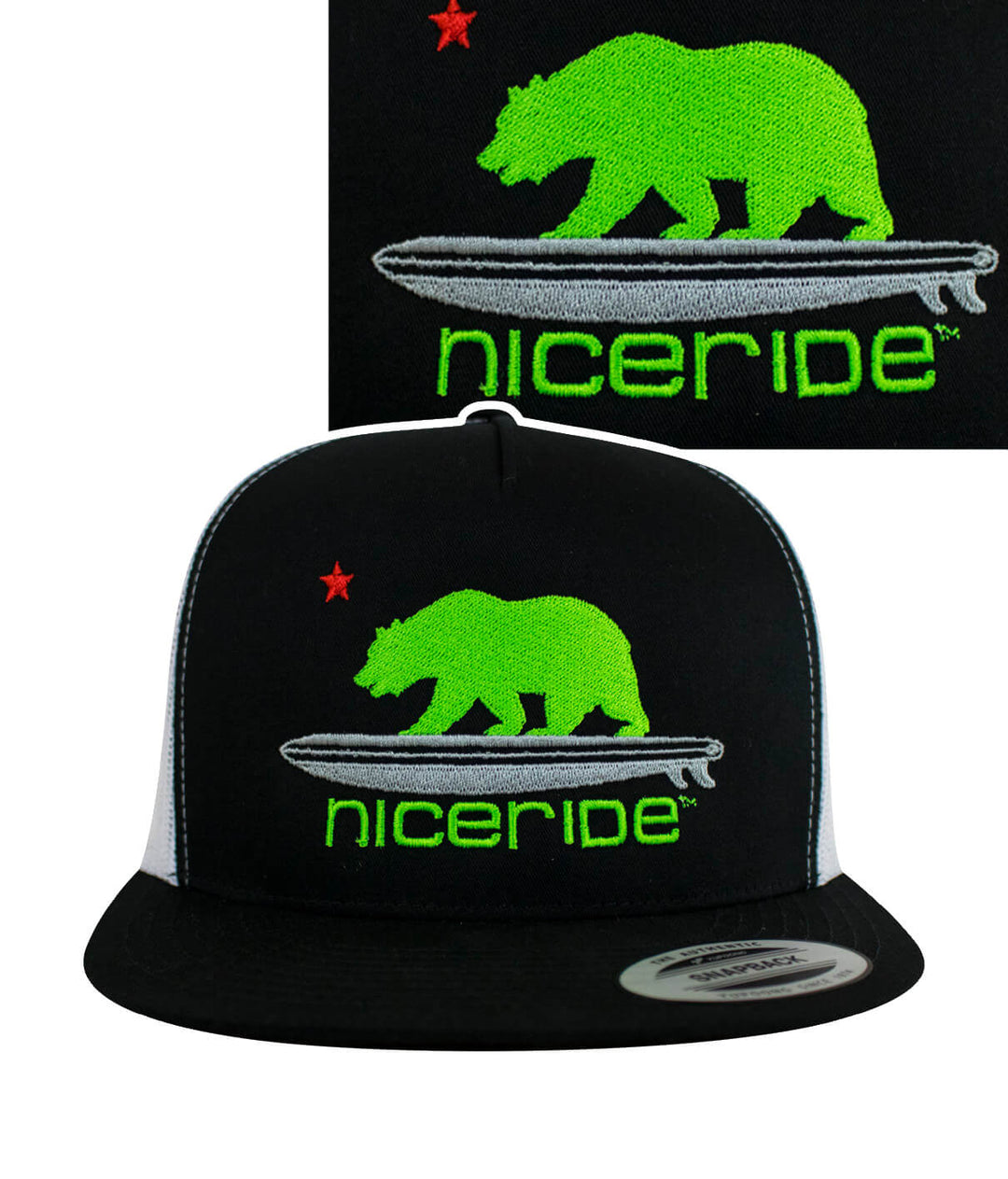 Hang 20 Trucker Hat featuring NICERIDE&