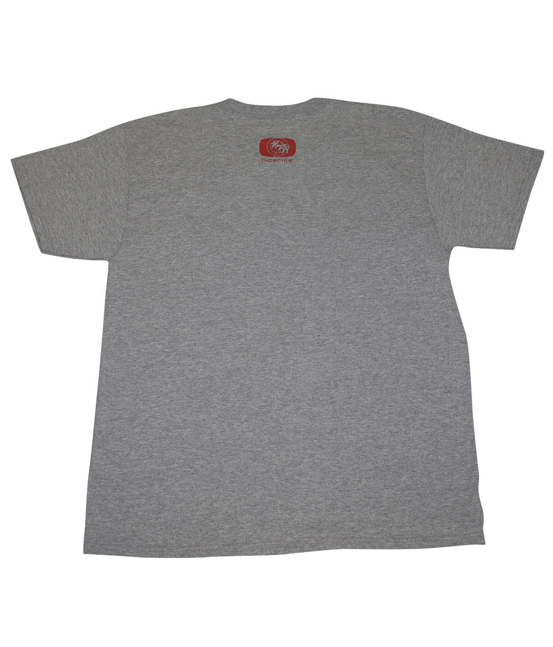 Back view of Left Turns shirt, a gray Hanes Men&