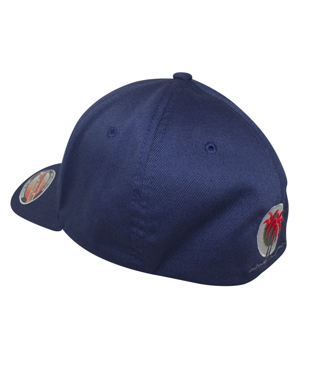 Back view of the Bold Tower Classic Flexfit Hat featuring blacked out palm logo.