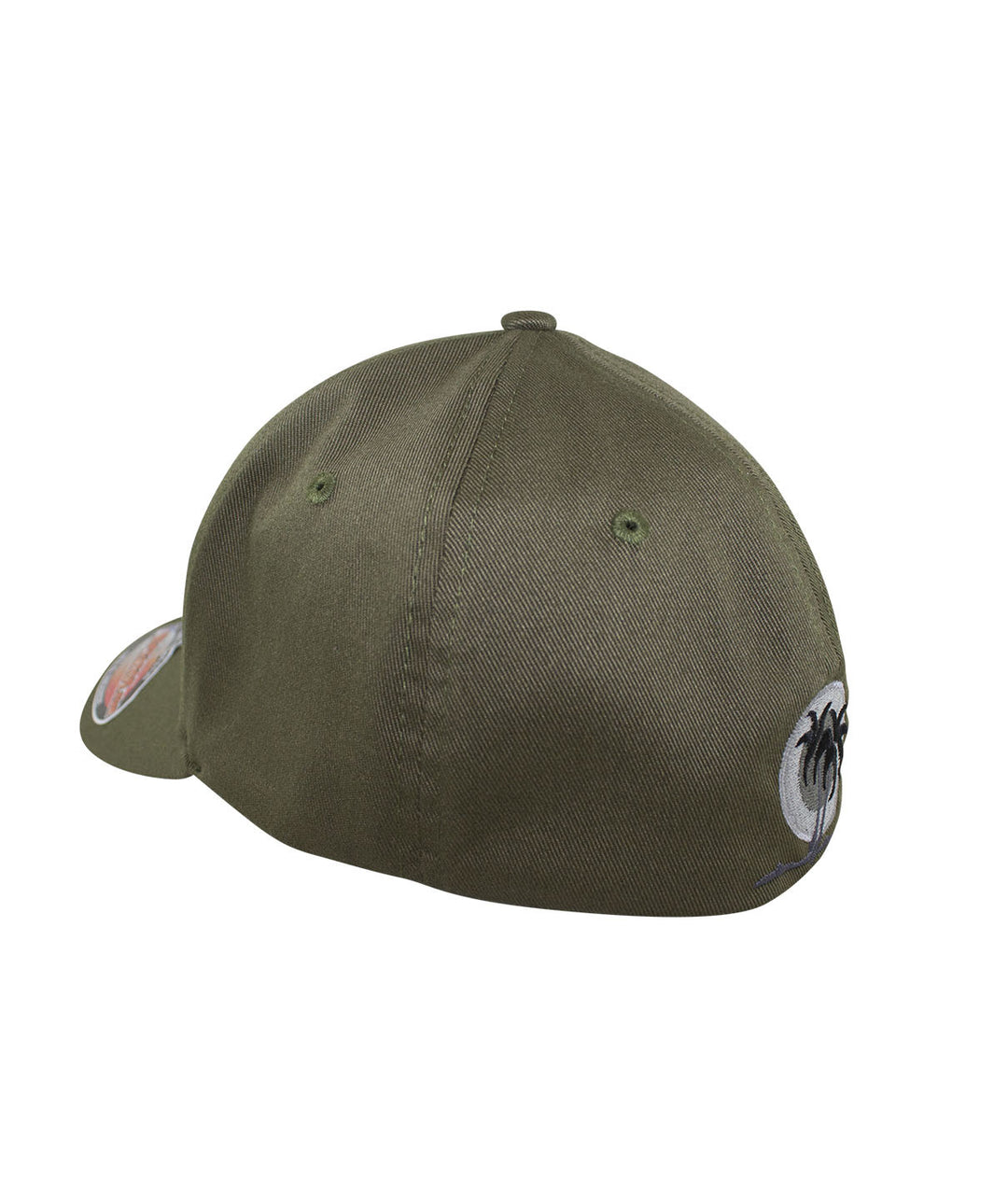 Back view of the 6277 Classic Flexfit Hat with black palm logo and Bowtie design, showcasing the stylish hat.