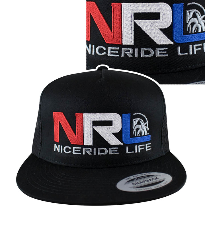 Bulls Eye Trucker Hat featuring NICERIDE&