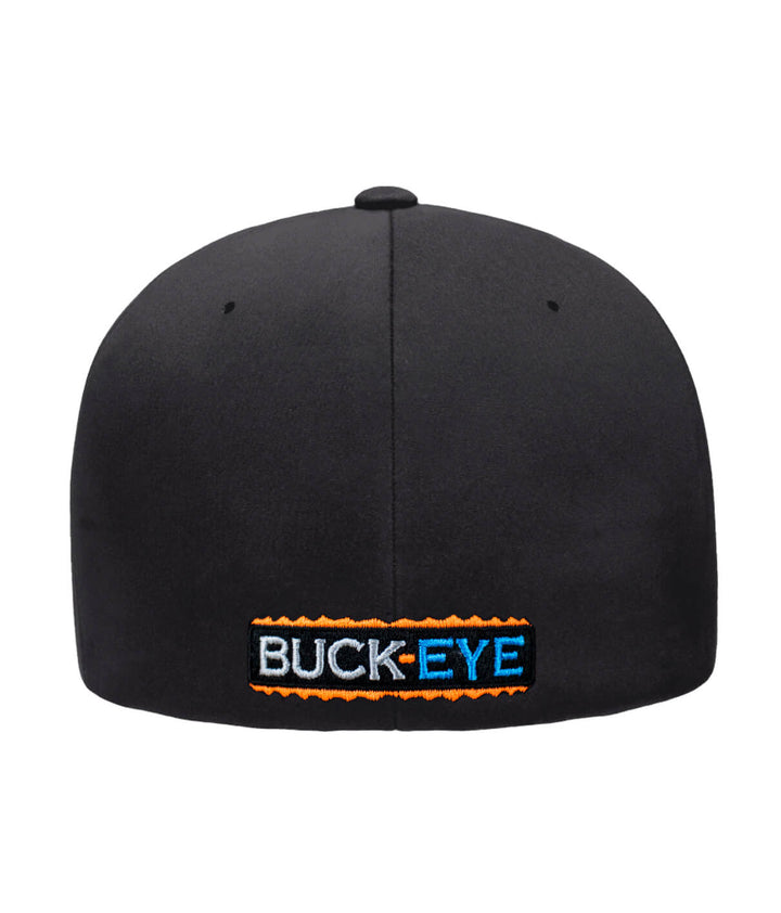 Back view of the Buck-Eye Glory Performance Flexfit Hat showcasing embroidered &