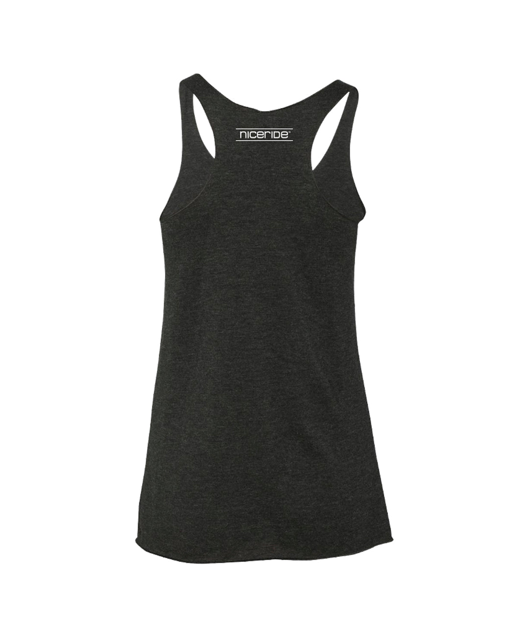Back view of the ultra-soft tank top featuring NICERIDE&