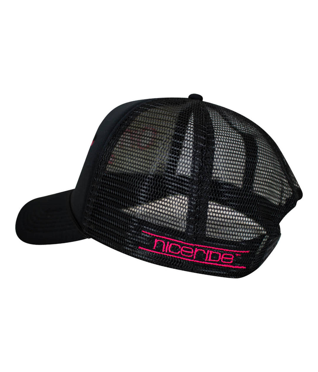 On River Time Foam Trucker hat with NICERIDE embroidery, designed for comfort and style.