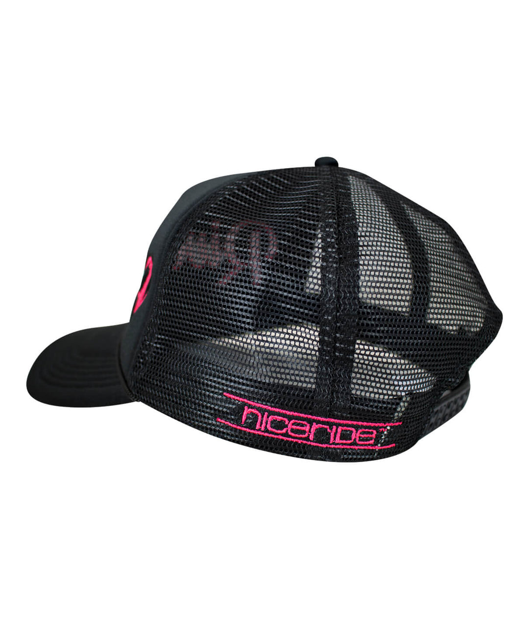 Black foam trucker hat with &