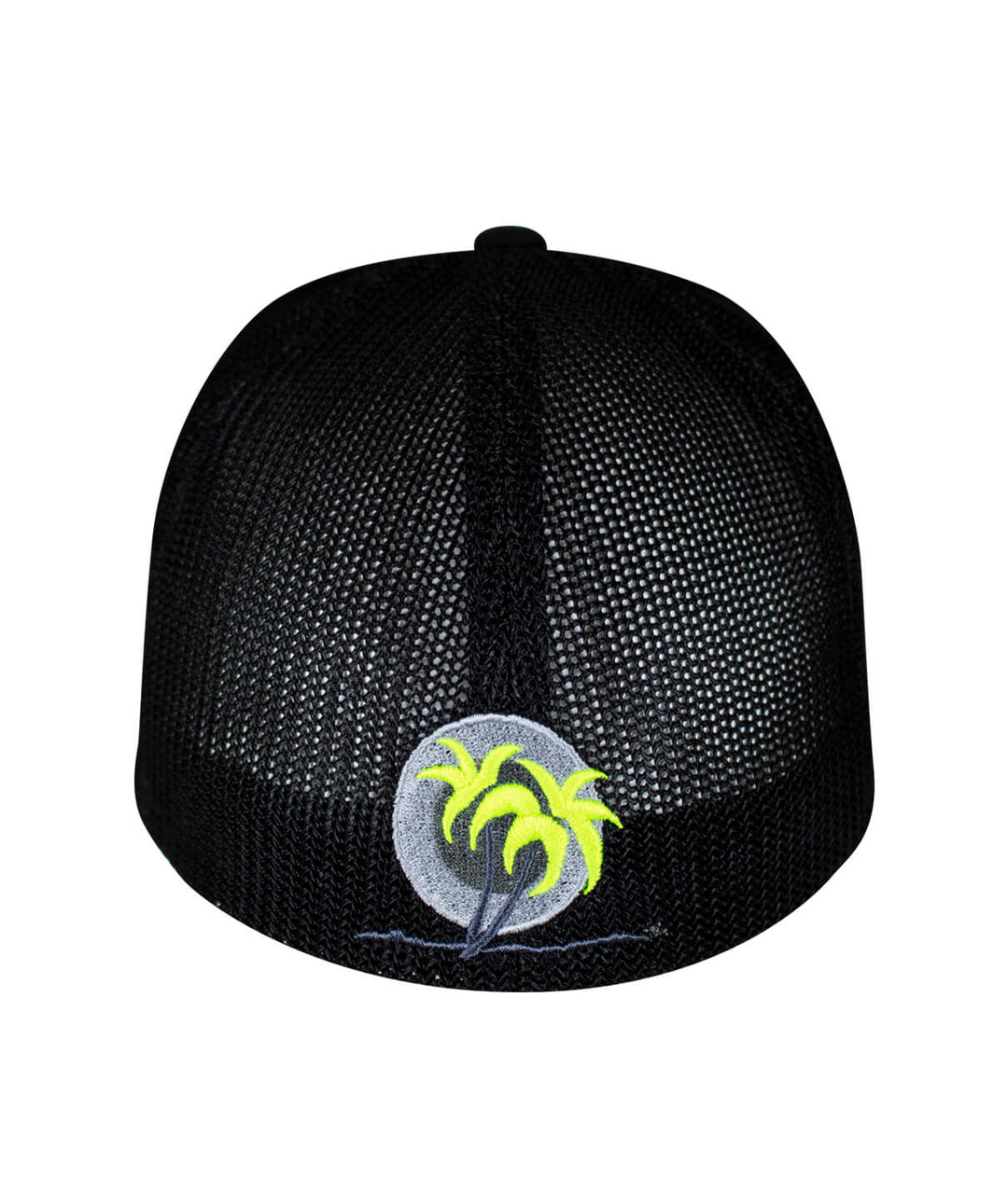 Reeling it In Meshback Flexfit Hat featuring embroidered Palm logo on the back, designed for style and comfort.