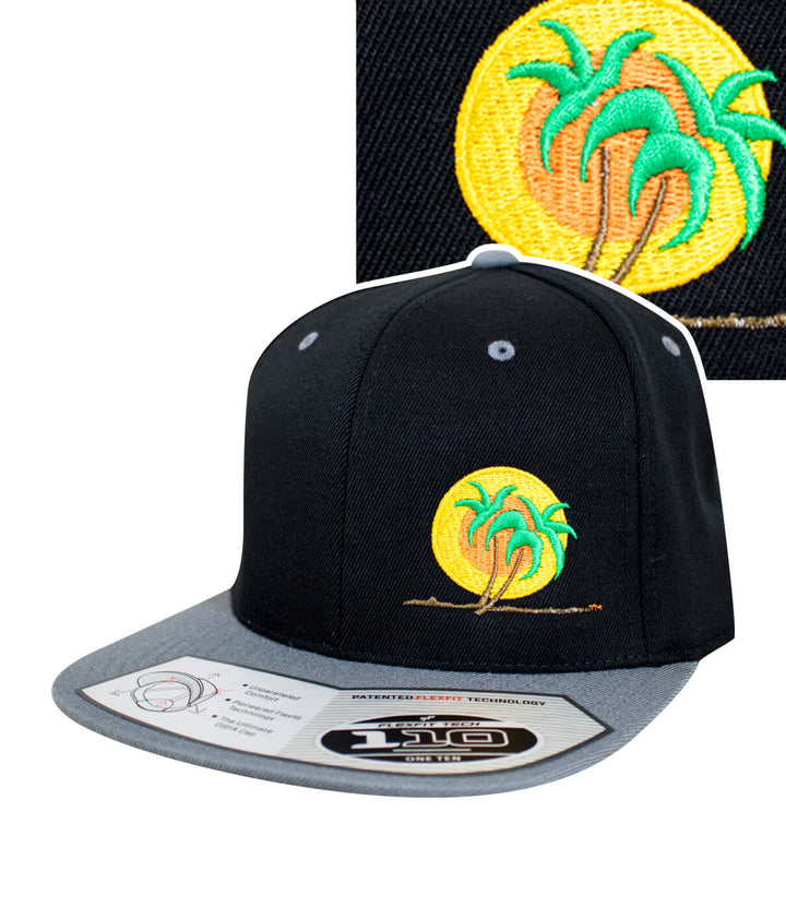 Classic Palm 110F Snapback hat featuring a vibrant palm logo embroidered on the front.