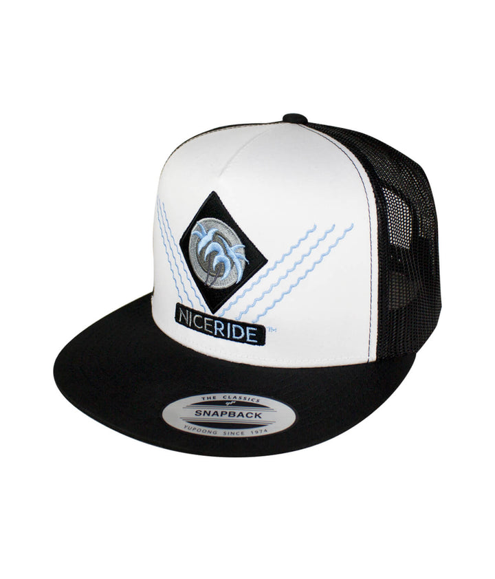 Diamond Head Trucker Hat with NICERIDE logo and classic palm design - a stylish hat for casual wear.