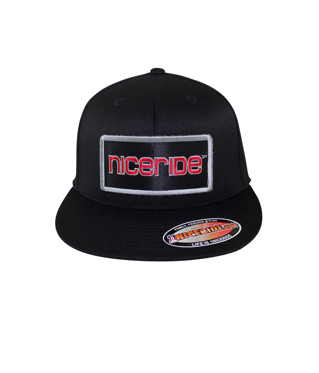 Tower Patch Snapback Hat with NICERIDE logo, classic style baseball cap, perfect accessory for outdoor activities.
