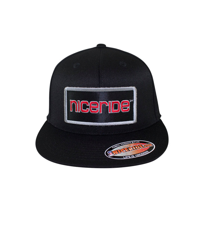 Tower Patch Snapback Hat with NICERIDE logo, classic style baseball cap, perfect accessory for outdoor activities.