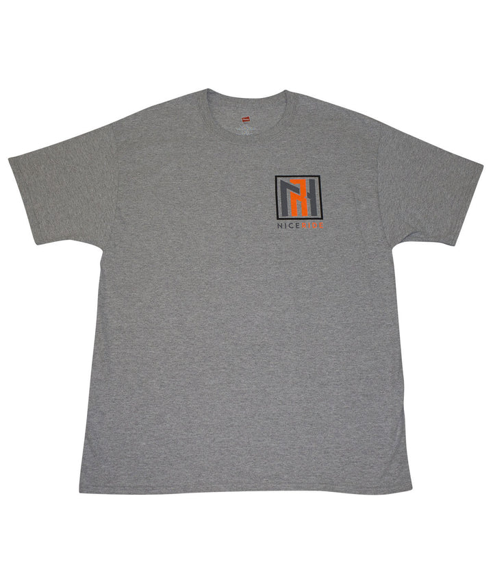 N-R Neon Orange - Black, Charcoal Or Gray Hanes Men&